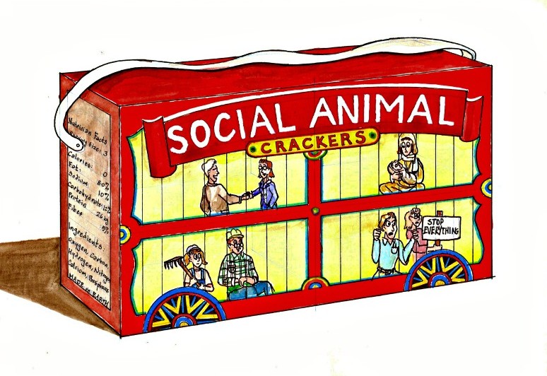 Social Animal Cracker Box